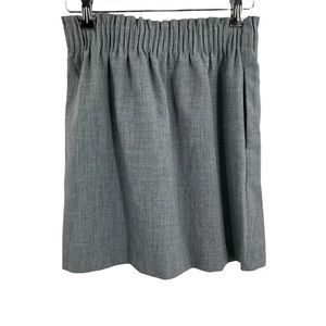 J Crew Gray linen Skirt size 6